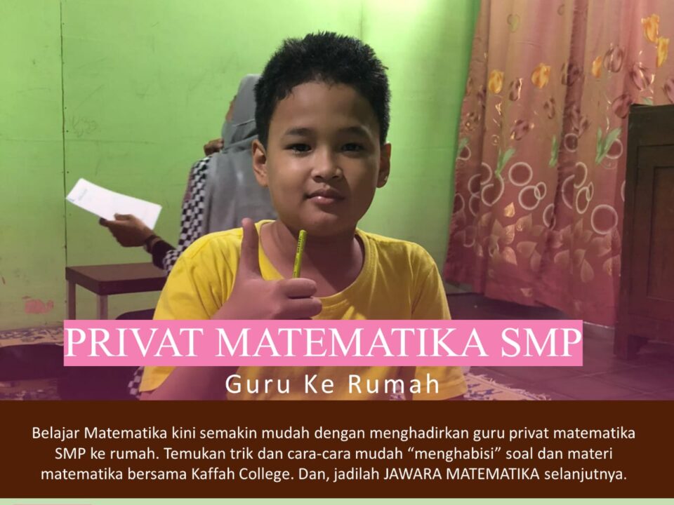 Les Privat Matematika SMP guru ke rumah siswa