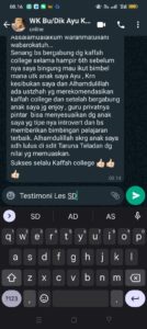 Testimoni Les Privat SD Surakarta dan Klaten