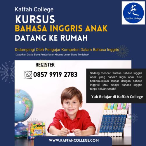 Kursus Bahasa Inggris Untuk Anak
