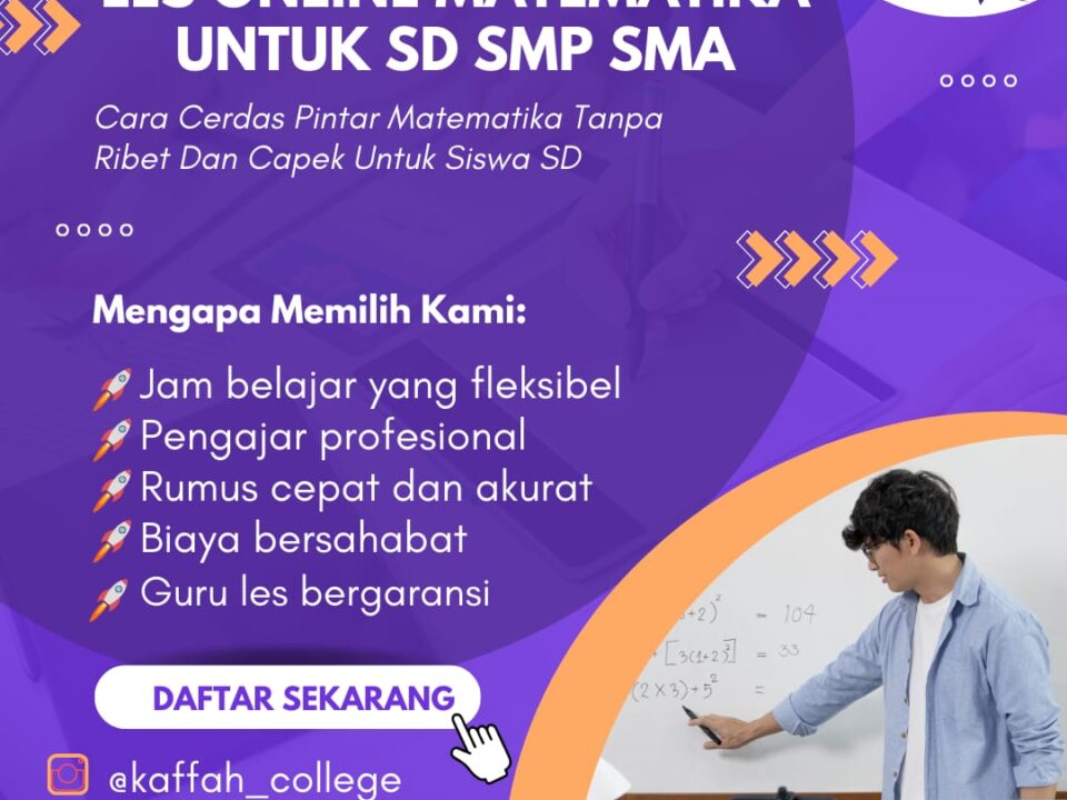 Les Online Matematika Kaffah College