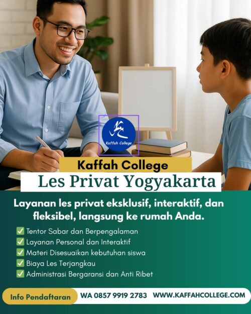 Les privat Yogyakarta Solo di Kaffah College
