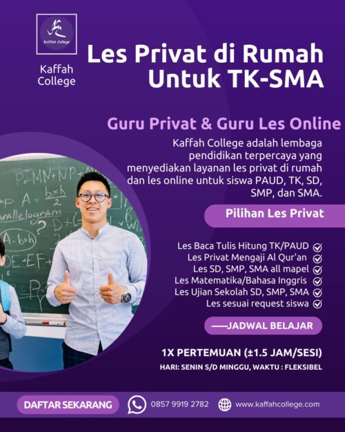 Les Privat di Rumah untuk Jogja dan Solo